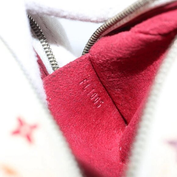 LOUIS VUITTON Monogram Multicolor Trousse Wapity Pouch White M58033 Auth 142993 - Picture 13 of 16